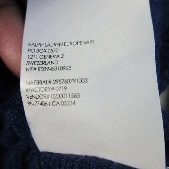 Club Monaco 100% Cashmere Pullover Sweater Womens XS Blue Long Sleeve Casual 204 - Picture 5 of 8